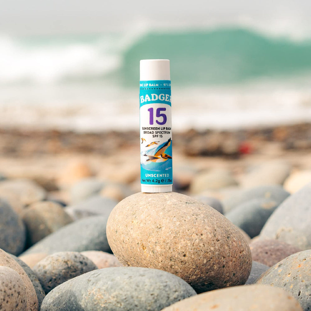 Badger reef-safe lip balm from a US-based, cruelty-free brand.