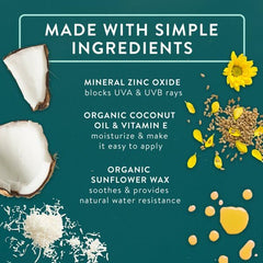 Badger SPF 50 Daily Mineral Sunscreen applied with no white cast on skin