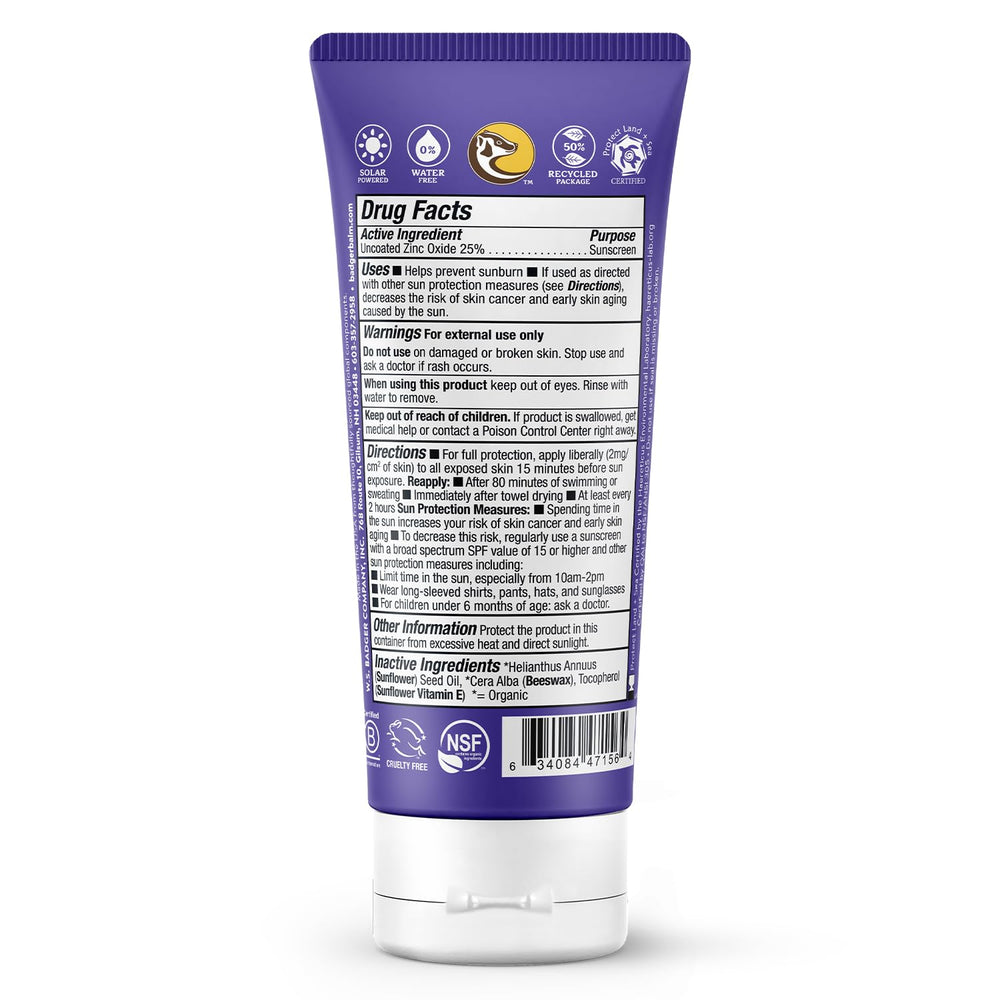 Badger SPF 50 mineral sunscreen applied during activity