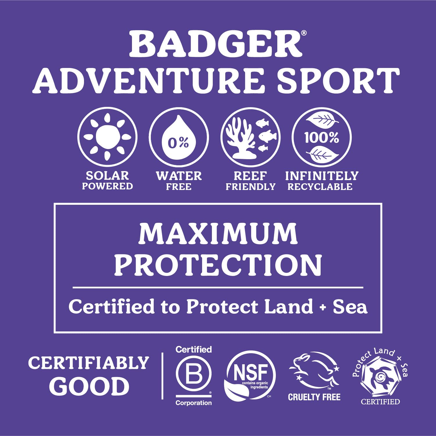 Badger unscented sunscreen rubs in clear with no white cast