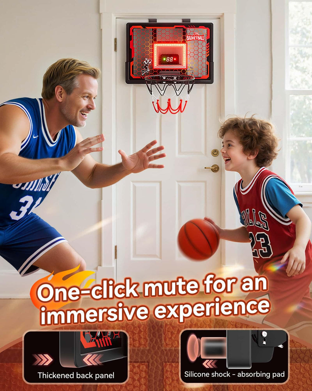BADGOAL slam-dunk 60-degree rim delivers authentic feel for budding players