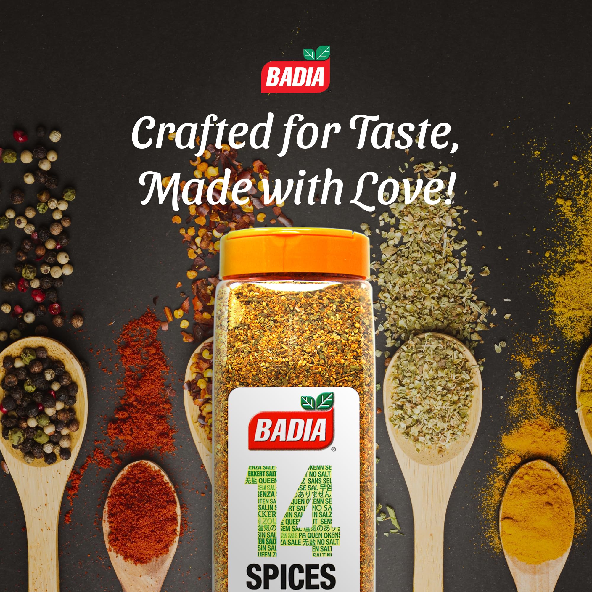 Roasted vegetables coated with Badia blend for vibrant, savory notes.