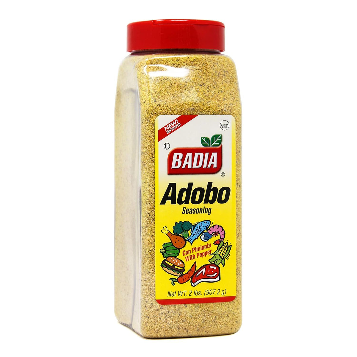 Badia Adobo All-Purpose Seasoning bottle front highlighting bold, versatile flavor.