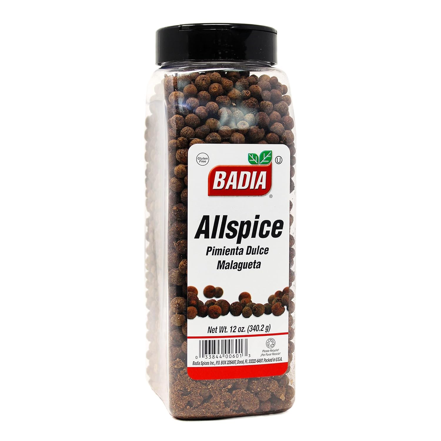 Badia Allspice Whole jar showing warm aroma for baking and cooking.