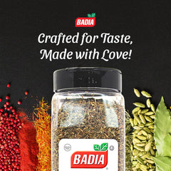 Badia Basil Leaves sprinkled on spaghetti adds fragrant Italian flair.