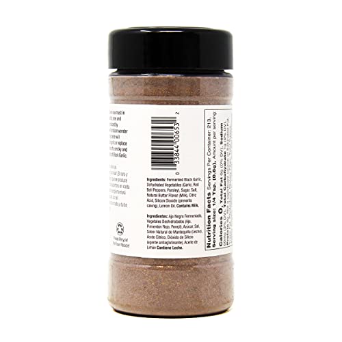 Badia Black Garlic Seasoning on a grilled steak, enhancing caramelized garlic notes