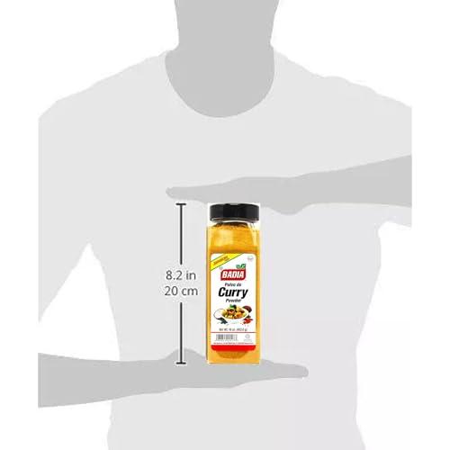 Countertop scene with Badia curry powder for versatile meals