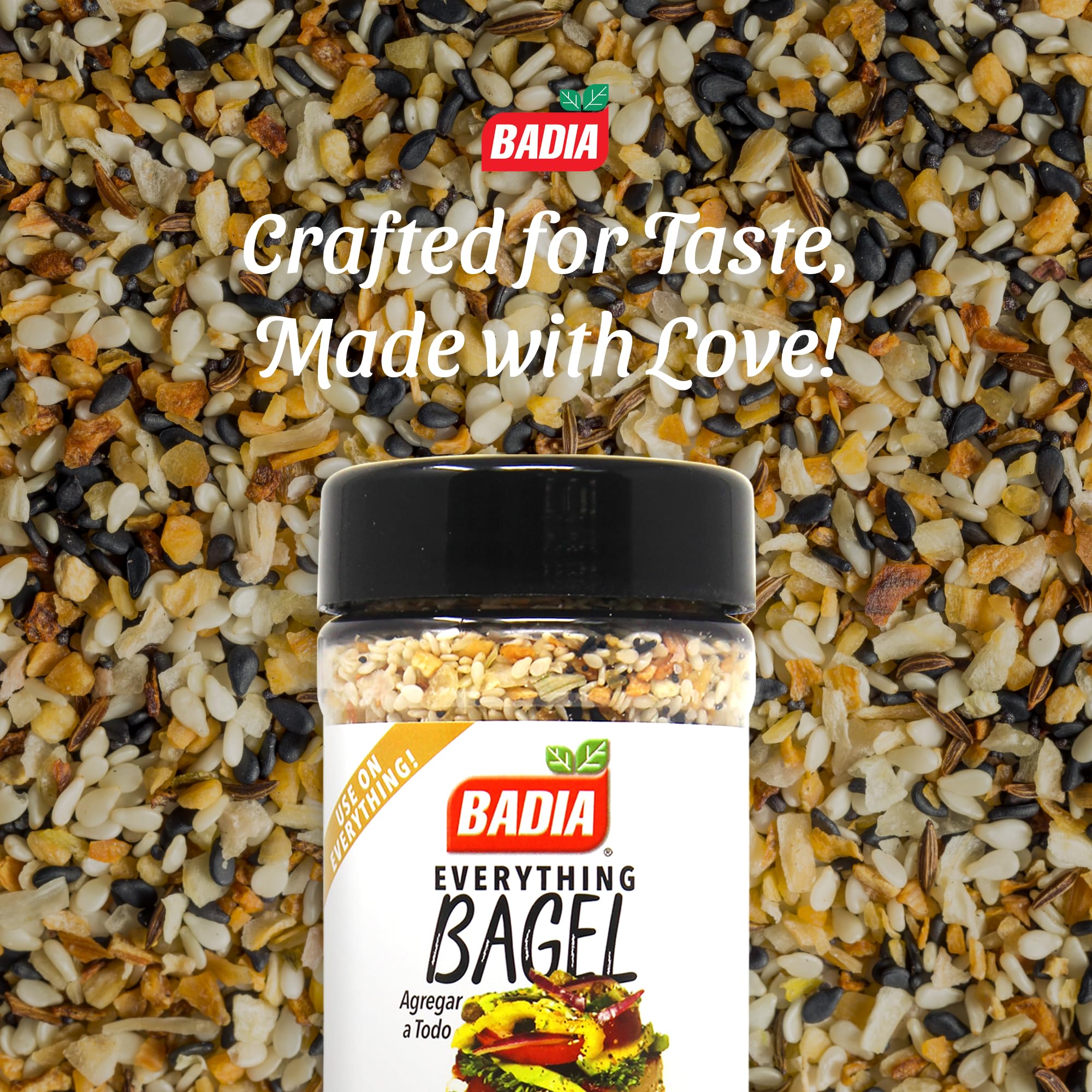 Eggs seasoned with Badia mix adding aroma and texture.