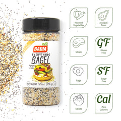 Badia Everything Bagel Seasoning spoon ready for savory meals.