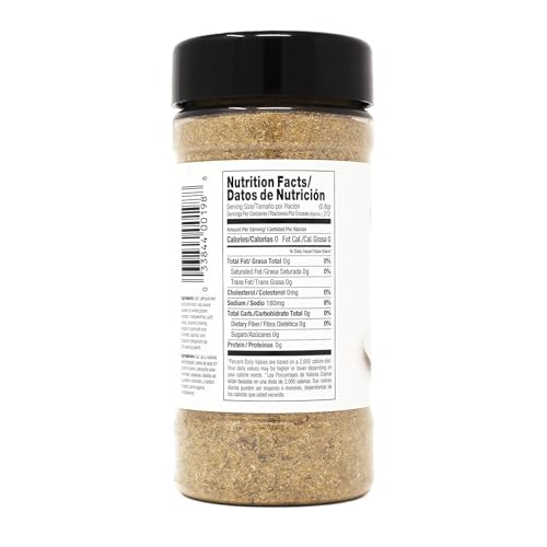 Close-up of Badia Fried Rice Seasoning jar lid showing reseal freshness.