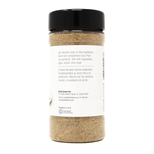 Badia Fried Rice Seasoning sprinkled over vegetables to boost flavor.