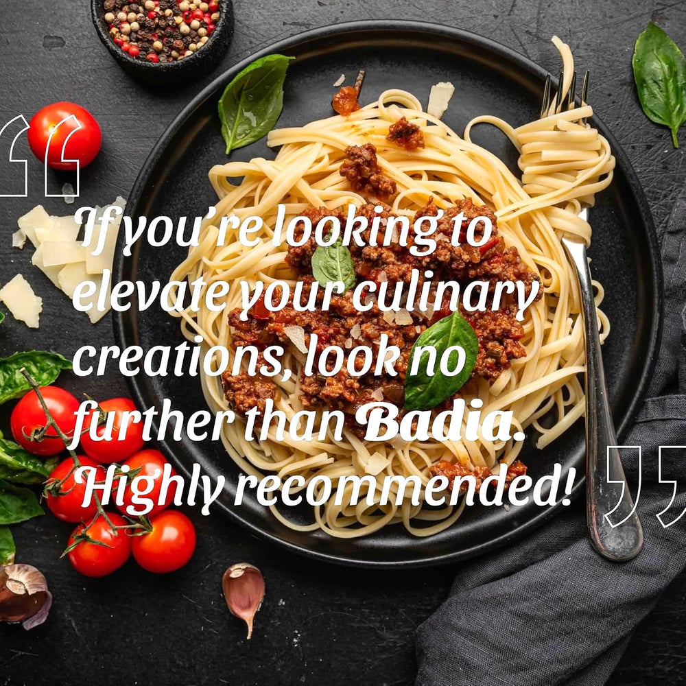 Badia garlic powder cooking-in-pan, enhances aroma while sizzling.