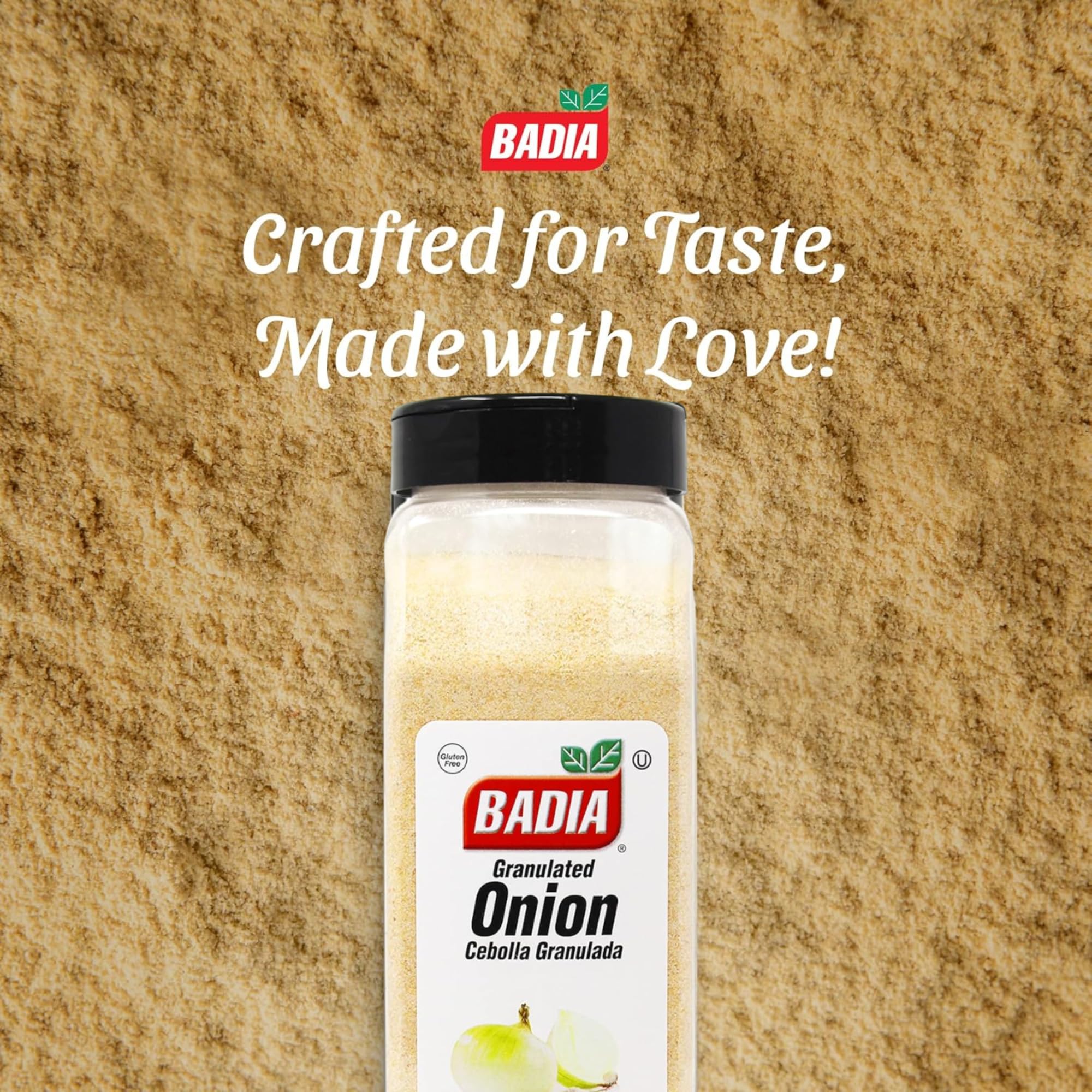 Badia Granulated Onion in soup bowl adds depth
