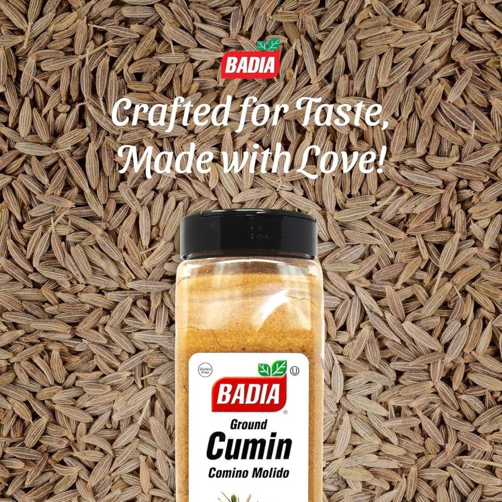 Badia Ground Cumin taco dish, bold flavor for Mexican-inspired recipes