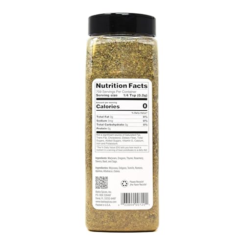 Badia Italian Seasoning sprinkled over a pasta dish to add savory notes.