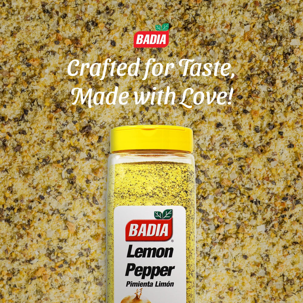 Badia Lemon Pepper on baked fish with bright lemon notes