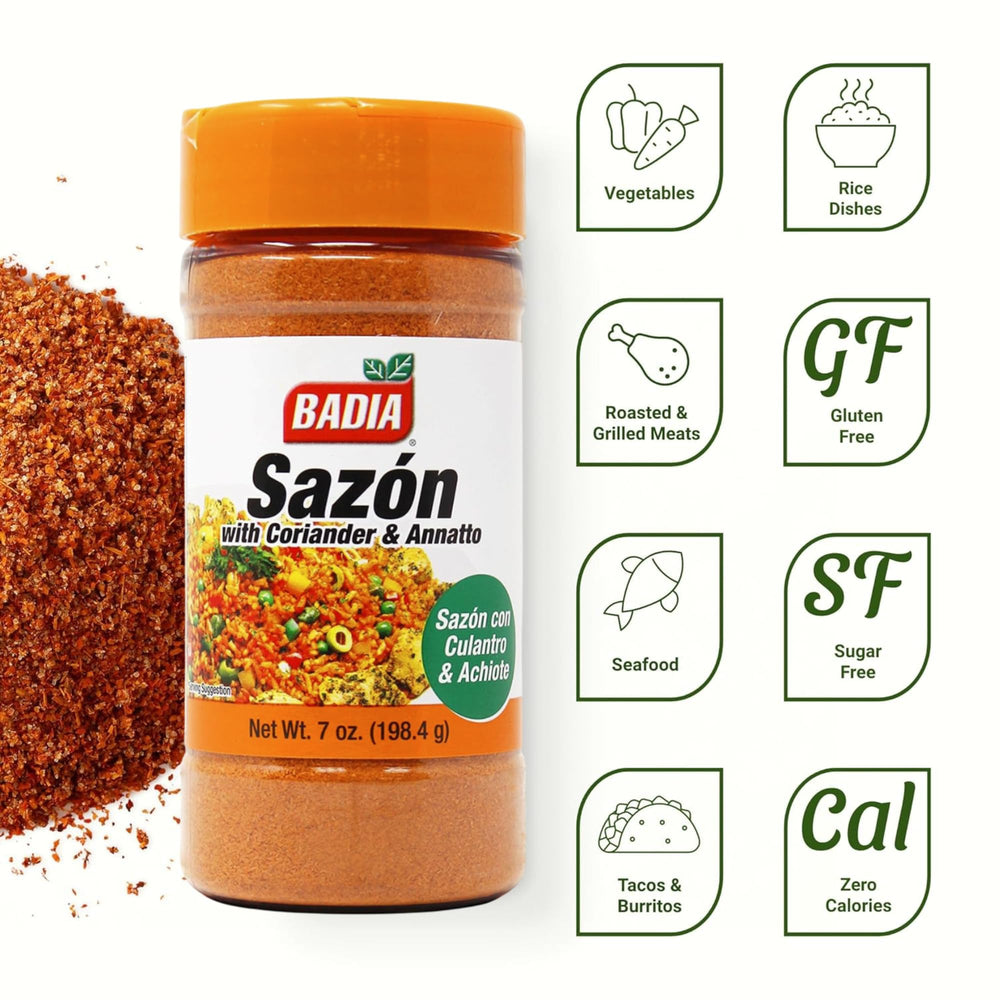 Beans simmered with Badia Sazón for richer color and taste.