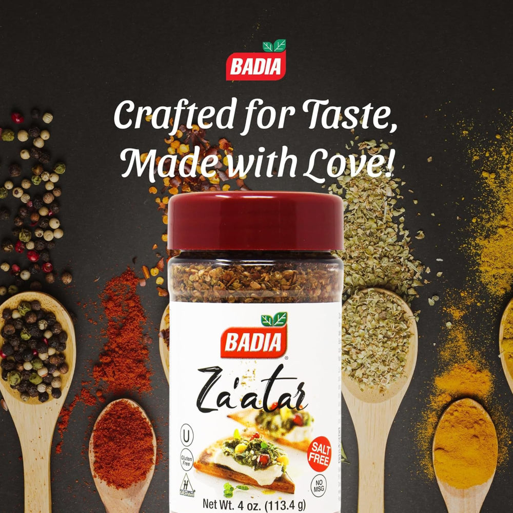 Badia Za'atar used as a dry rub for chicken adds aromatic depth.
