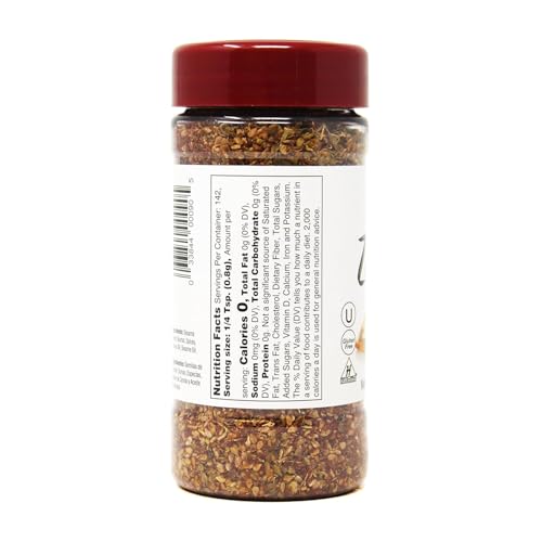 Closeup of Badia Za'atar, sesame seeds and herbs for a tangy, nutty aroma.