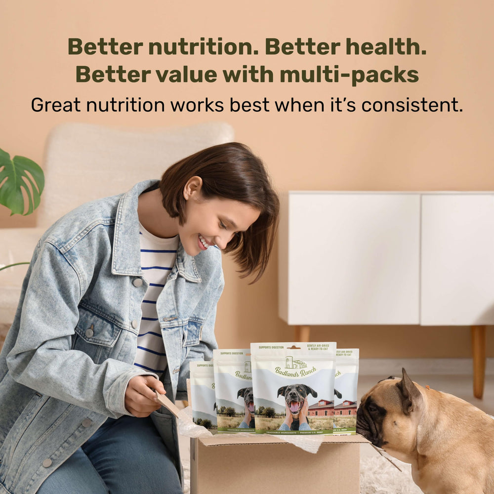 Badlands Ranch digestion-friendly serving demonstrates easy, mess-free feeding