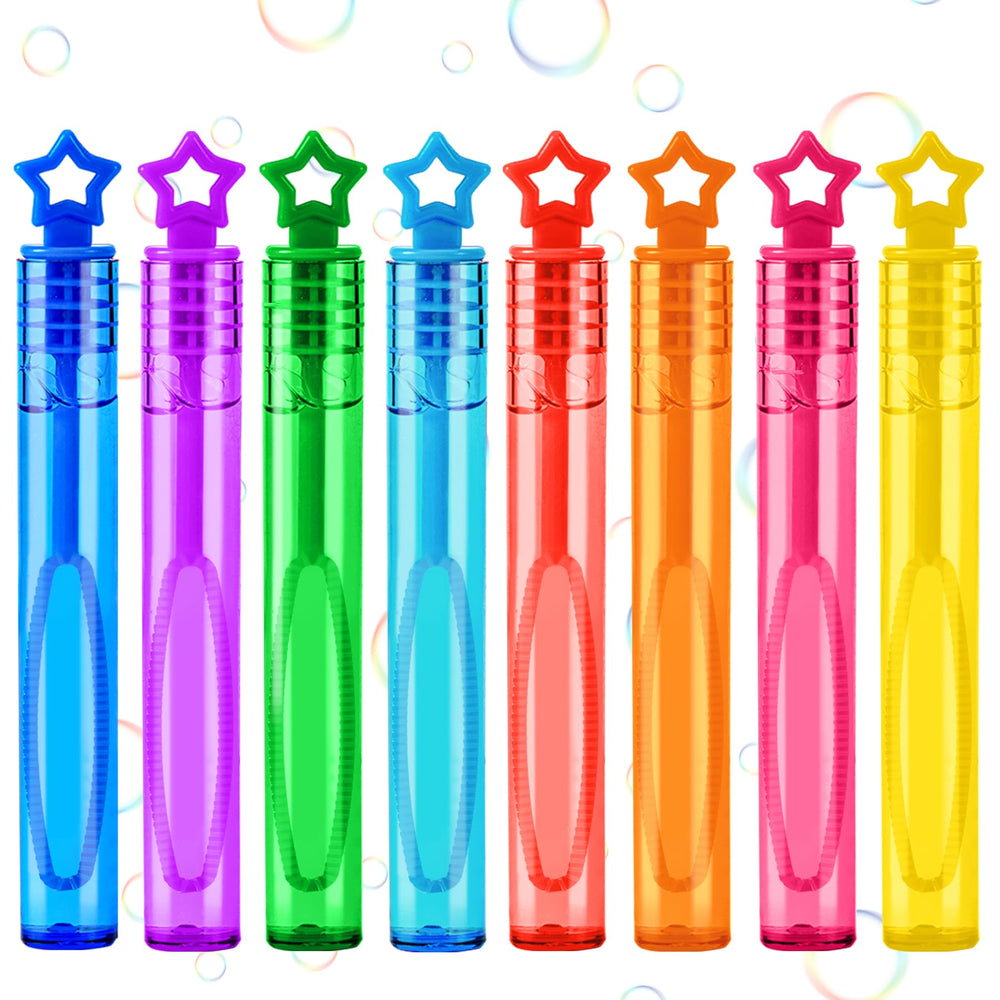 Baegzgx mini bubble wands in rainbow stars for party favors