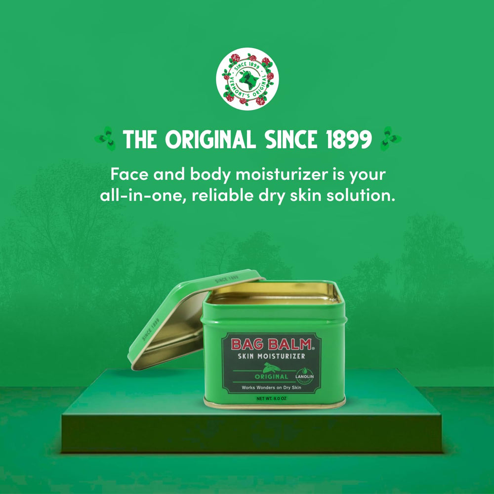 Bag Balm on cracked heels provides comfort and softness.