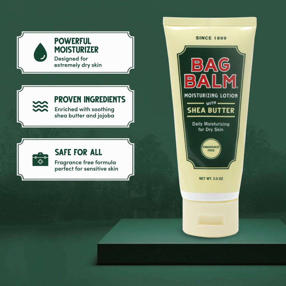 Bag Balm fragrance-free formula absorbs quickly without a greasy residue.