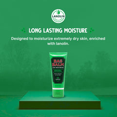 Bag Balm being applied to dry hands for smoothing relief.