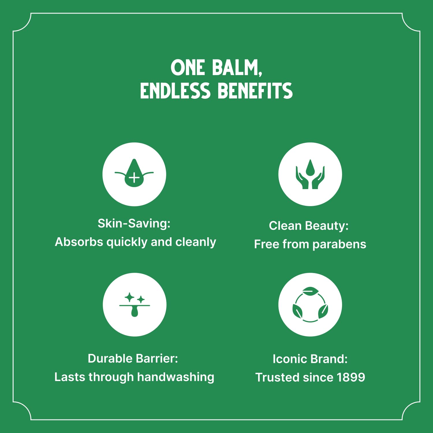 Bag Balm applied to cracked heels for relief.