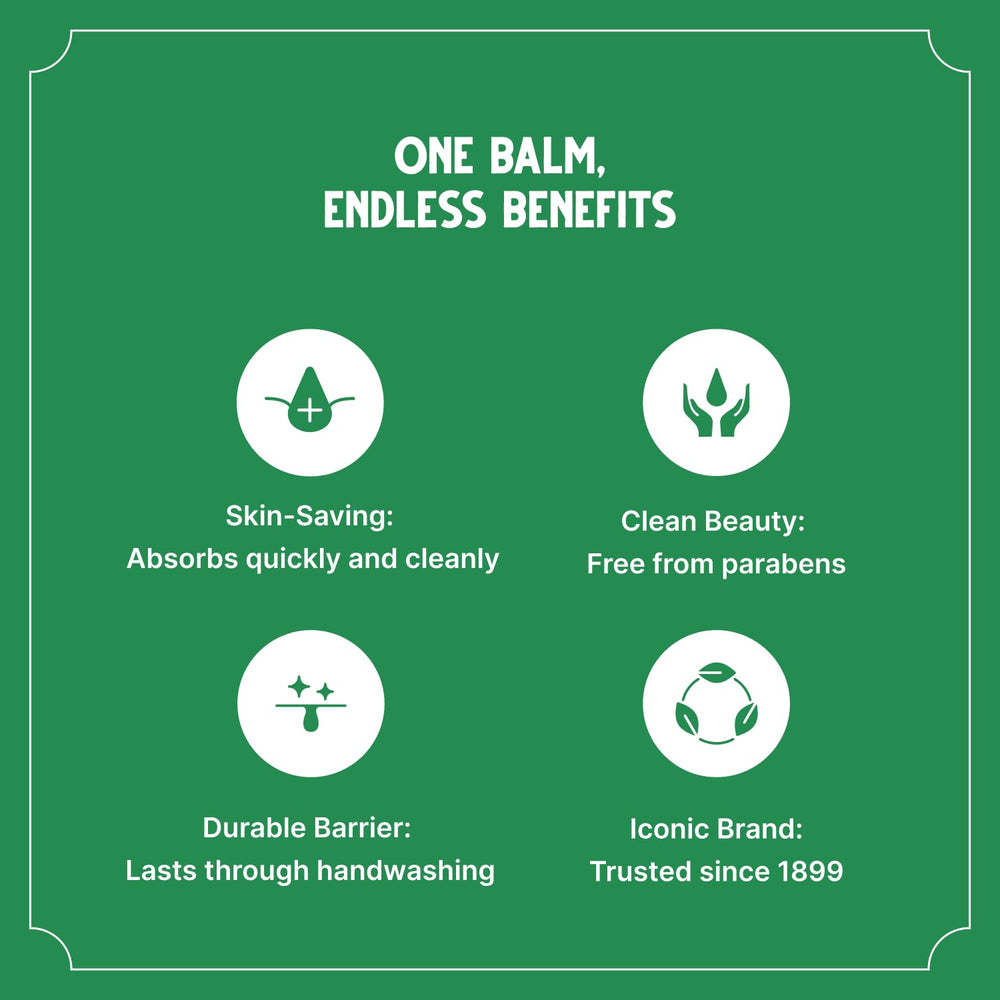 Bag Balm applied to cracked heels for relief.