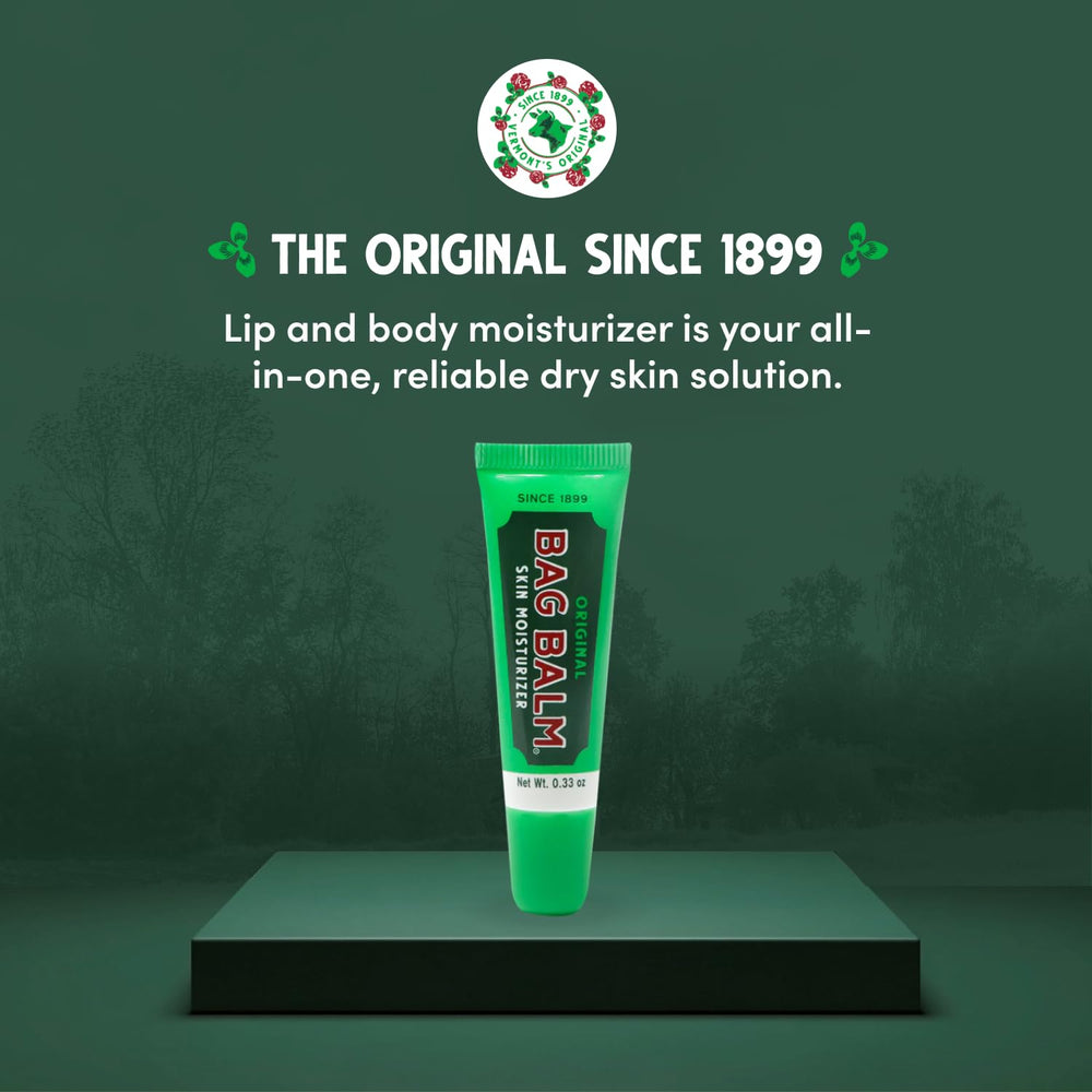 Bag Balm lip balm tubes 0.33oz four-pack for on-the-go moisturizing.