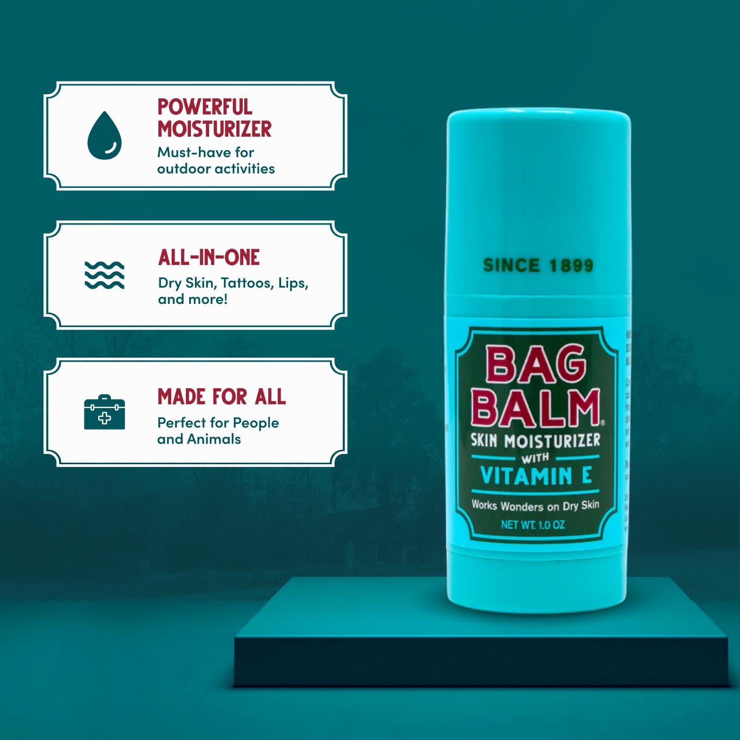 Bag Balm lips moisturizing close-up for soft, comfortable lips.