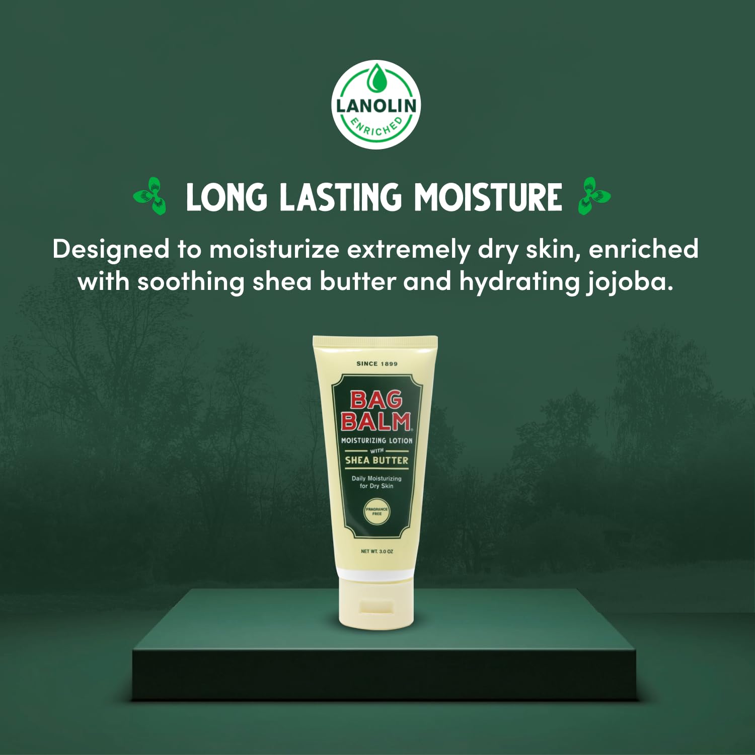 Bag Balm travel-size 3oz tube ideal for on-the-go hydration.