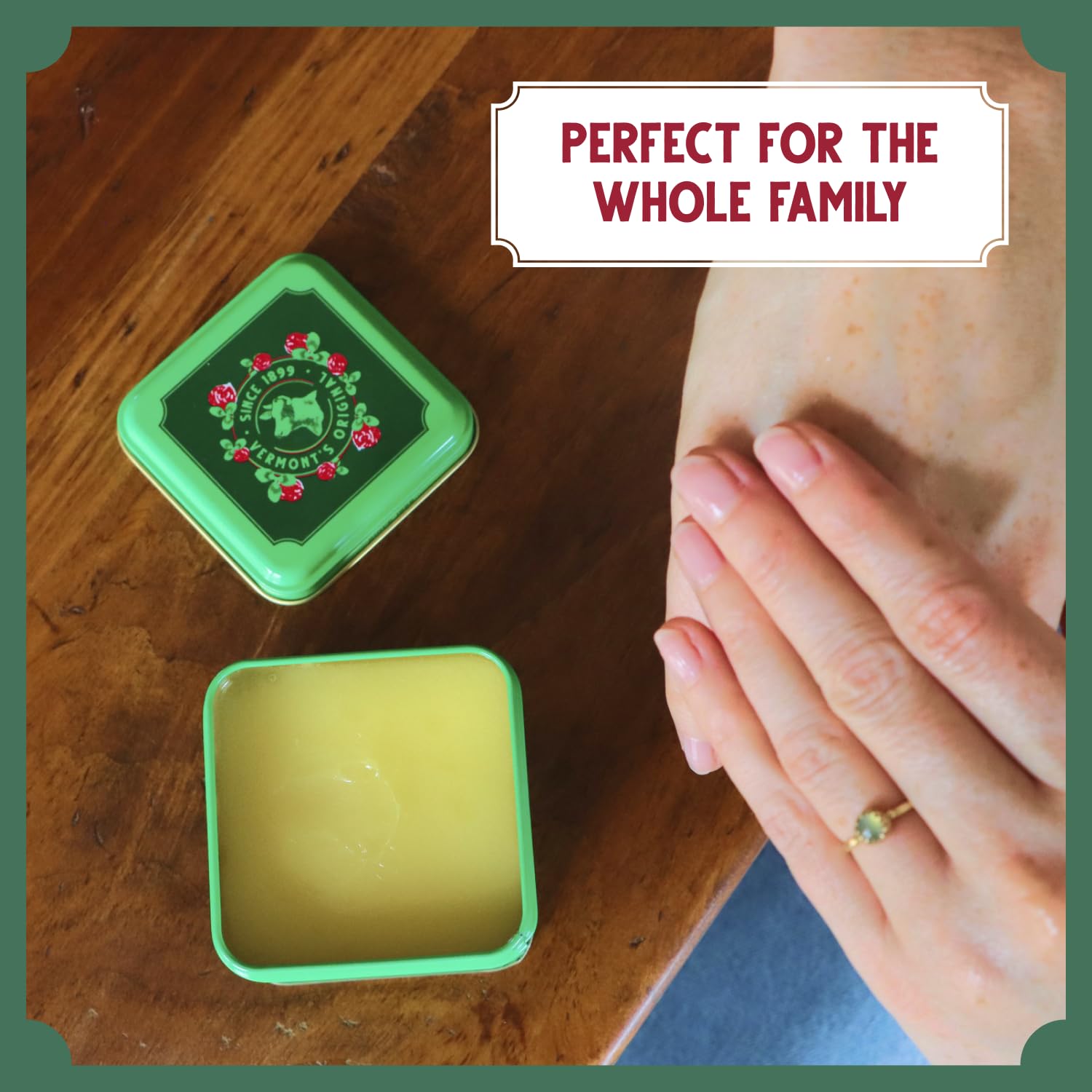 Bag Balm USA-made label emphasizes Vermont heritage and trusted crafting.