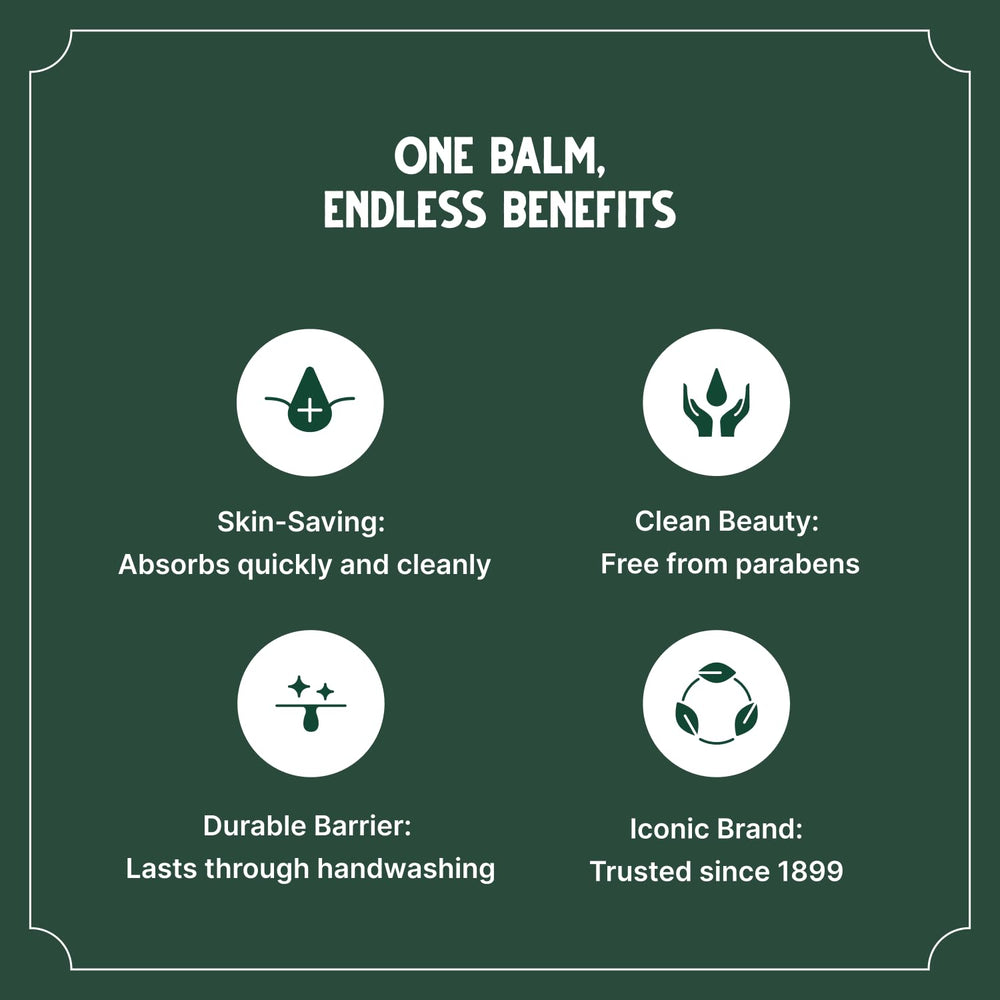 Bag Balm, Vermont-made, showcasing a heritage of careful skin care.
