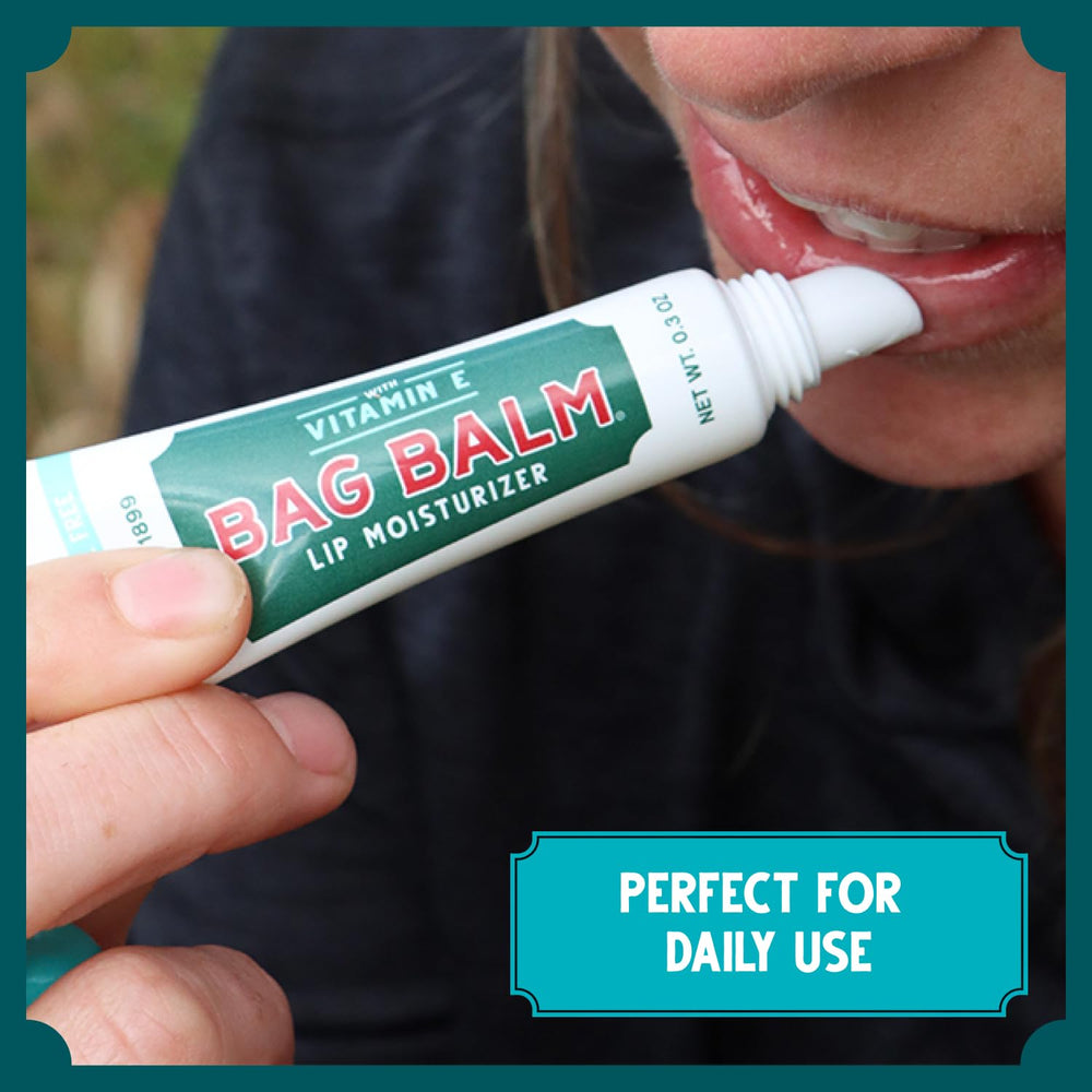 Bag Balm winter lips nourishment in windy conditions.