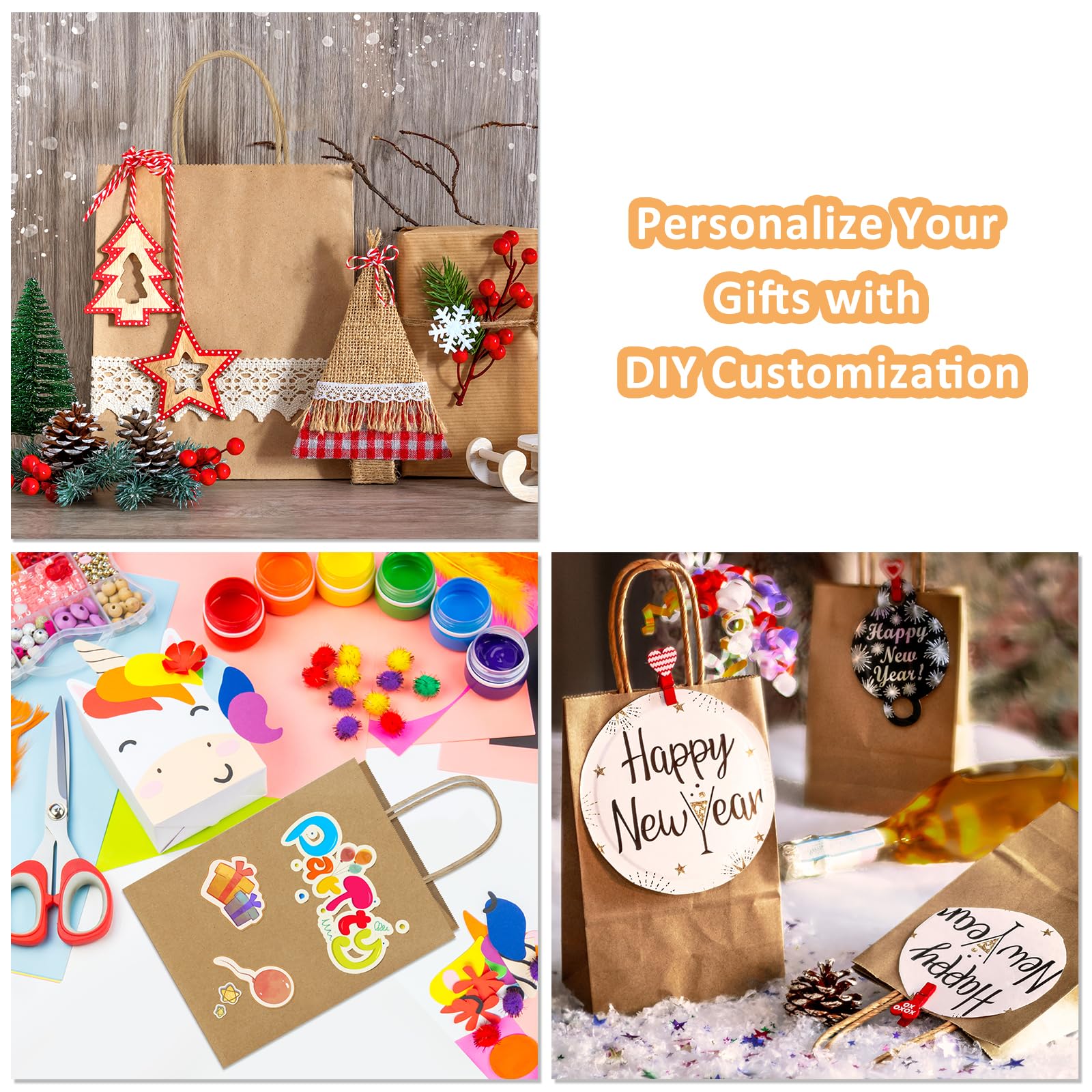 BagDream 8x4.25x10.5 inch gift bags suitable for various gifts