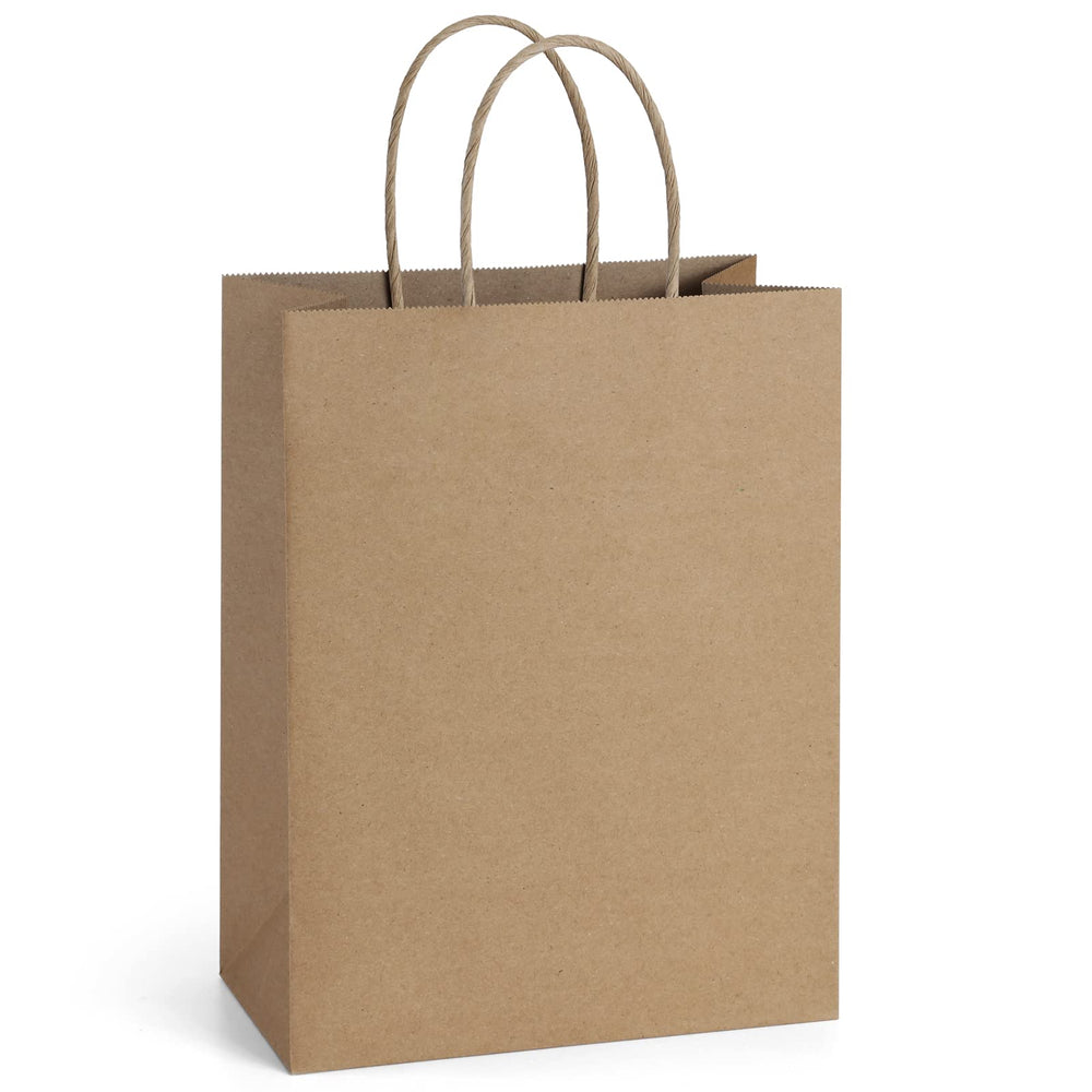 BagDream brown gift bags with a flat bottom for stable gift presentation