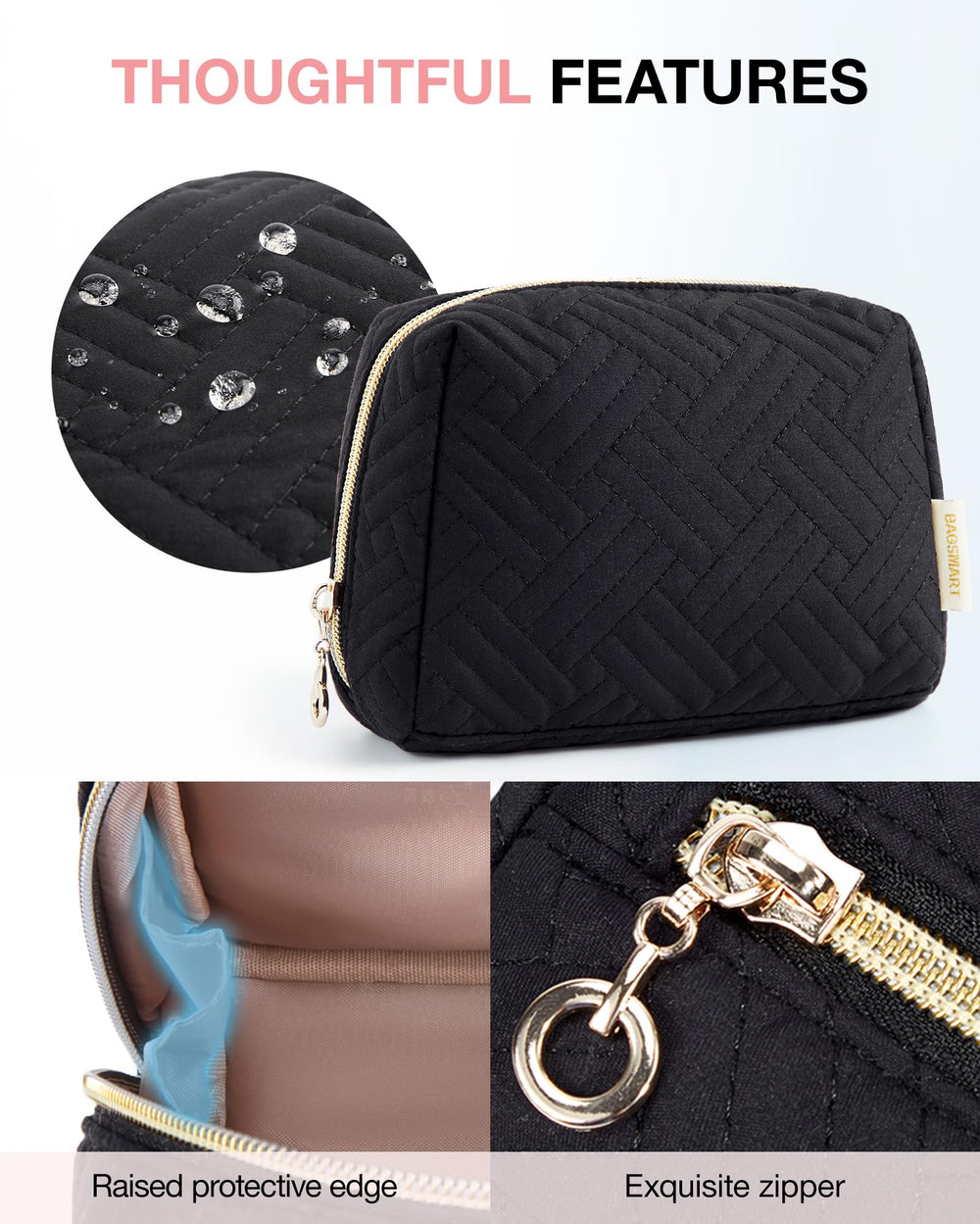 BAGSMART bag is lightweight yet sturdy for daily use and travel.