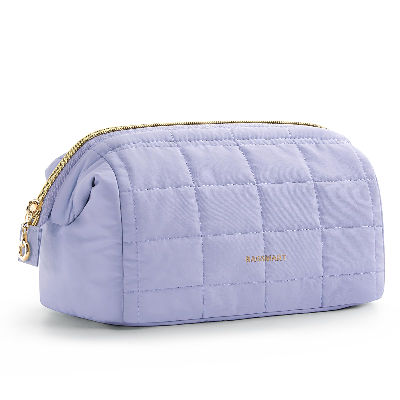 BAGSMART makeup bag with wide opening for quick access to cosmetics