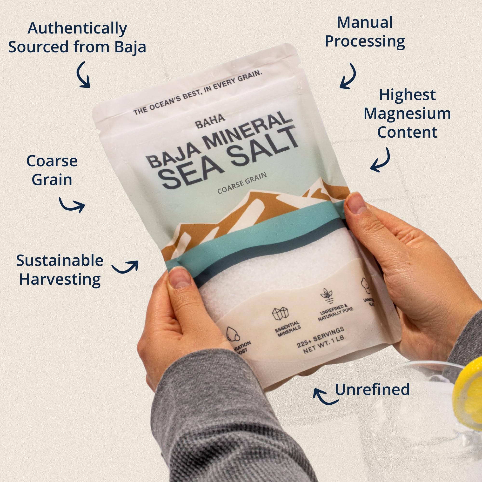 BAHA Sea Salt in home kitchens for seasoning and finishing touches