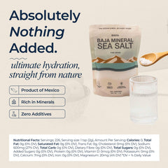 BAHA mineral salt showcasing low sodium with rich mineral content.