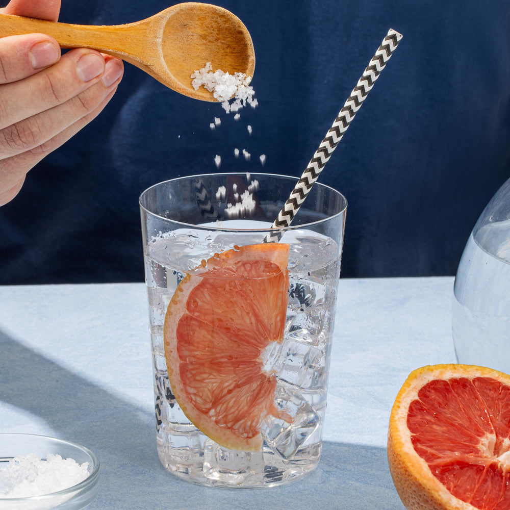 BAHA salt in resealable pouch preserving freshness.