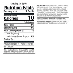 Bai Costa Rica Clementine label close-up with Vitamin C