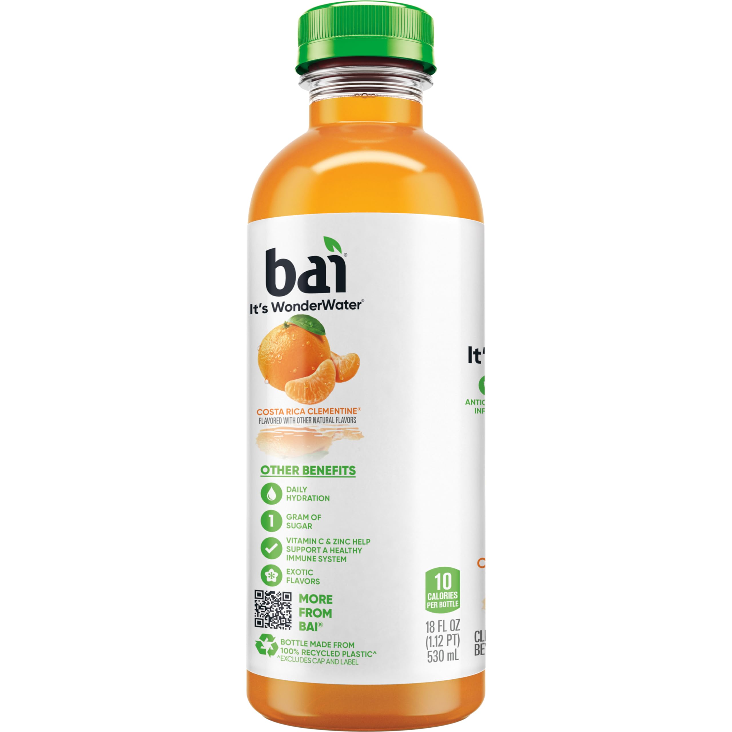 Bai Costa Rica Clementine packaging made from recycled plastic