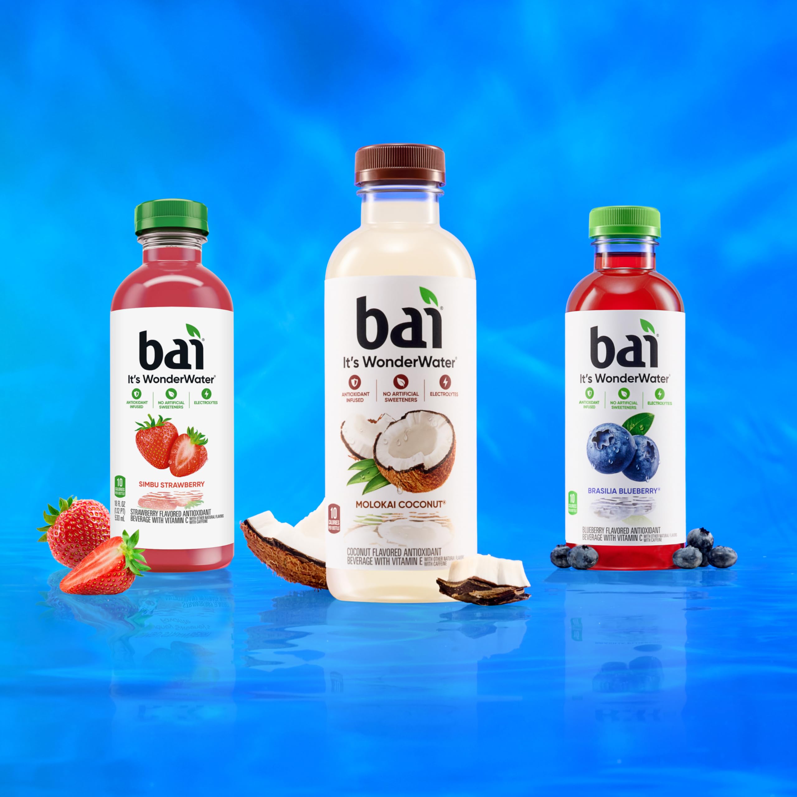 Bai one gram sugar badge highlights light, refreshing flavor