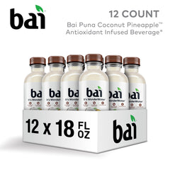 Bai Puna Coconut Pineapple 18 oz bottle designed for easy everyday hydration