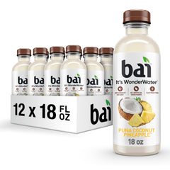 Bai Puna Coconut Pineapple bottle front view for on-the-go hydration with bold flavor