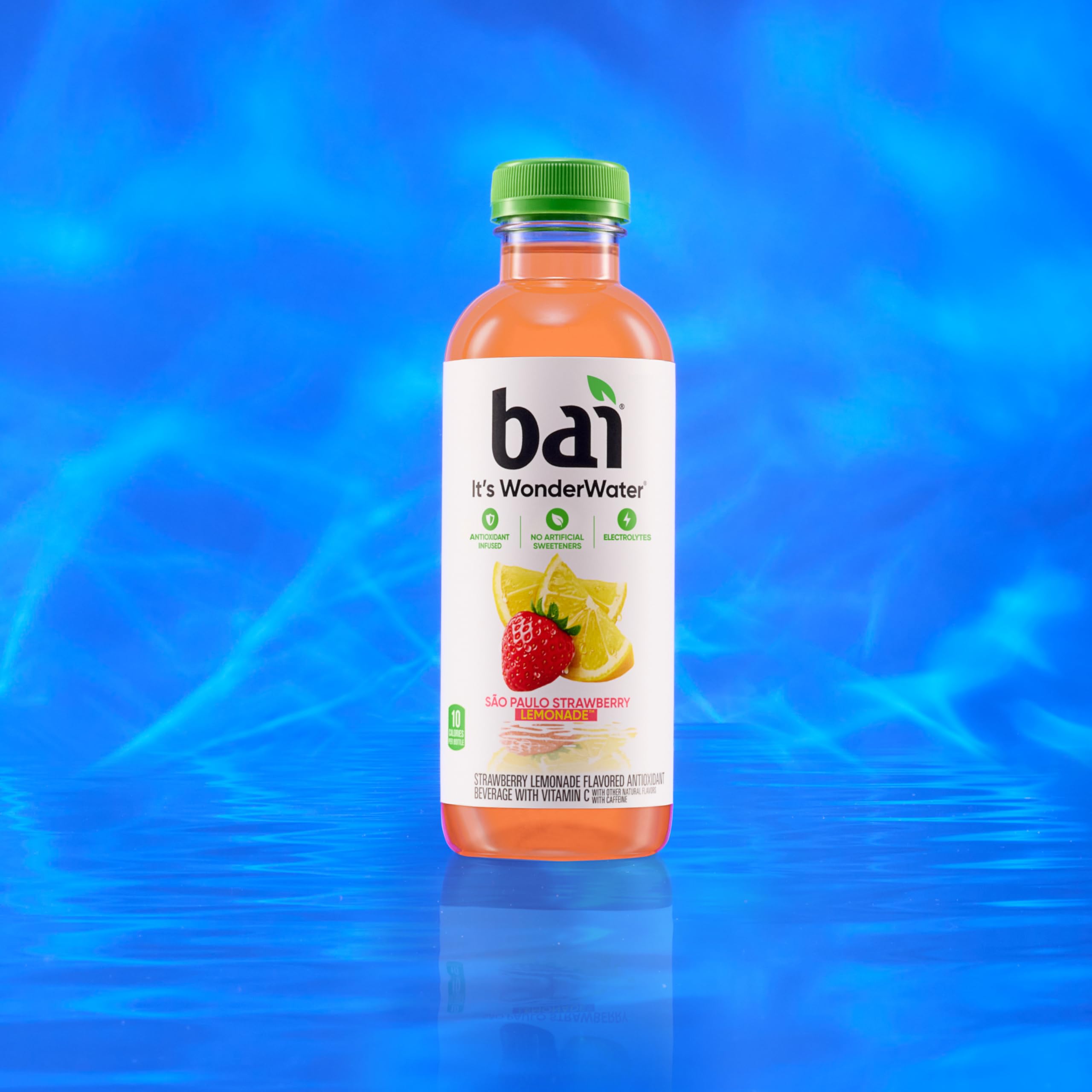 12 pack Bai São Paulo Strawberry Lemonade carton on kitchen counter