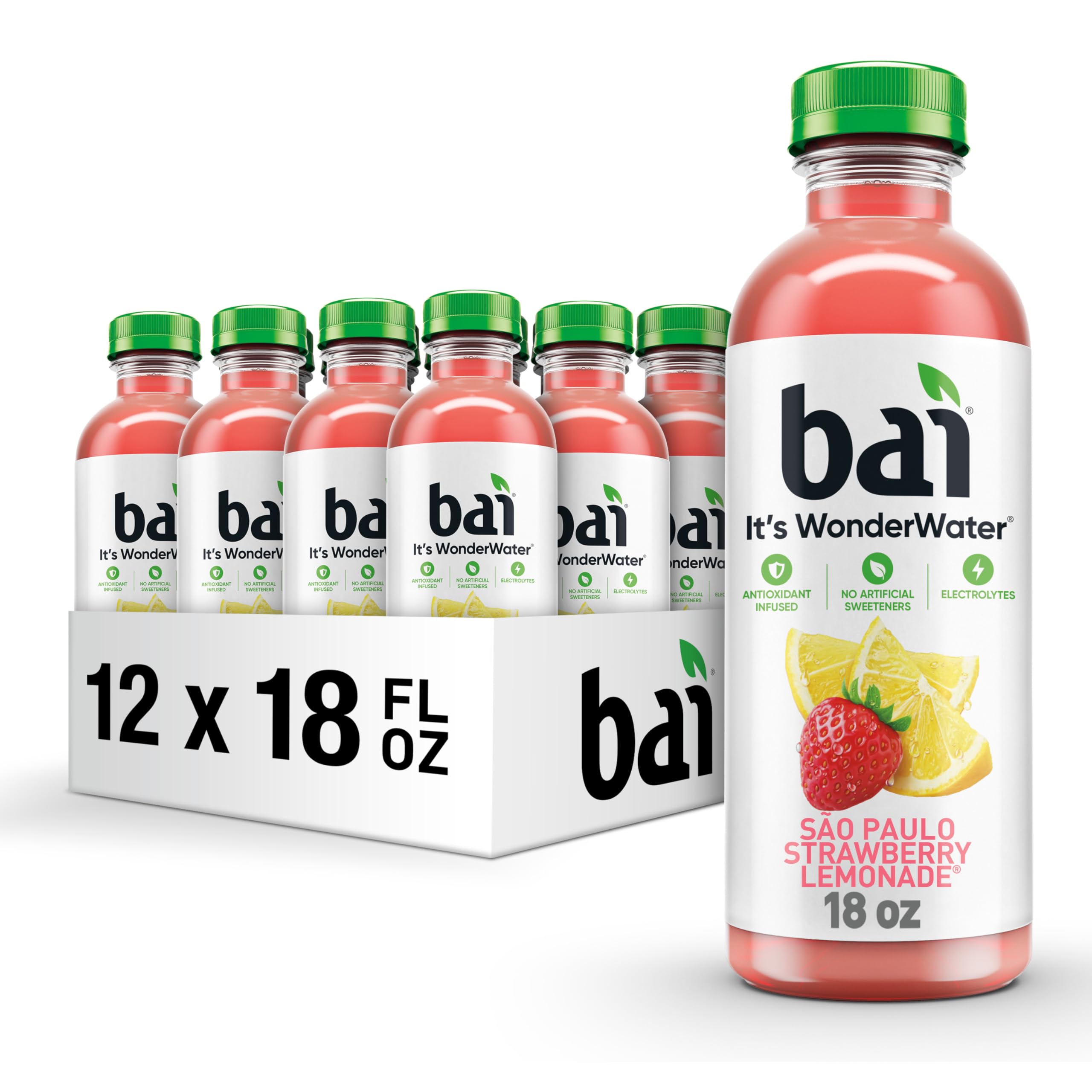 Bai São Paulo Strawberry Lemonade bottle ready for refreshing hydration
